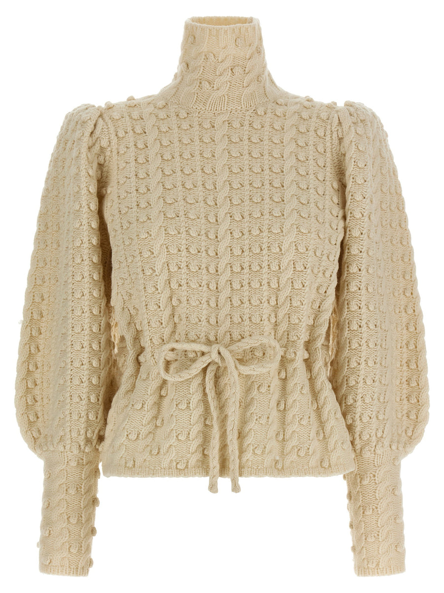 Zimmermann Valiant Sweater — Cream