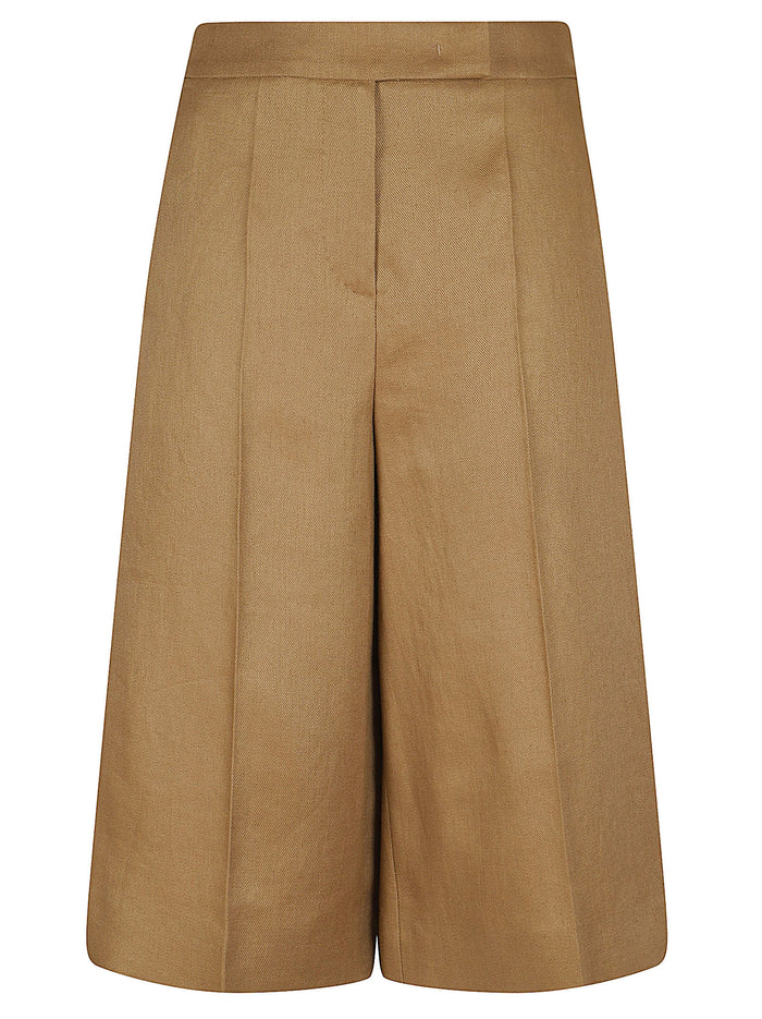 Pantaloni Kaki Nude & Neutrals Lino