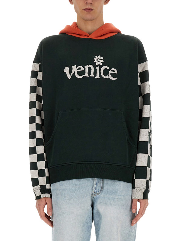 Venice Sweatshirt Black Cotton Sweatshirts