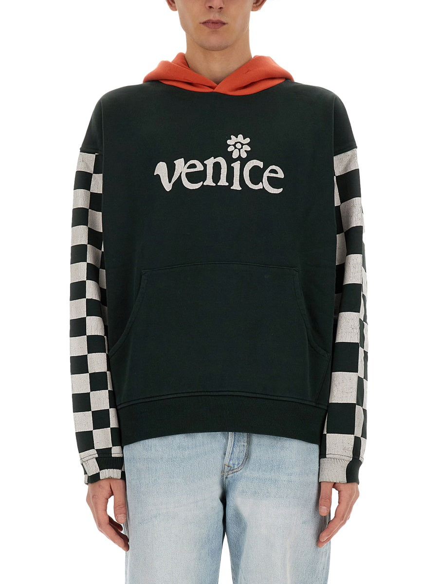 Venice Sweatshirt Black Cotton Sweatshirts