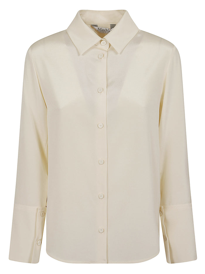 Camicia Cady Di Seta Voliera White