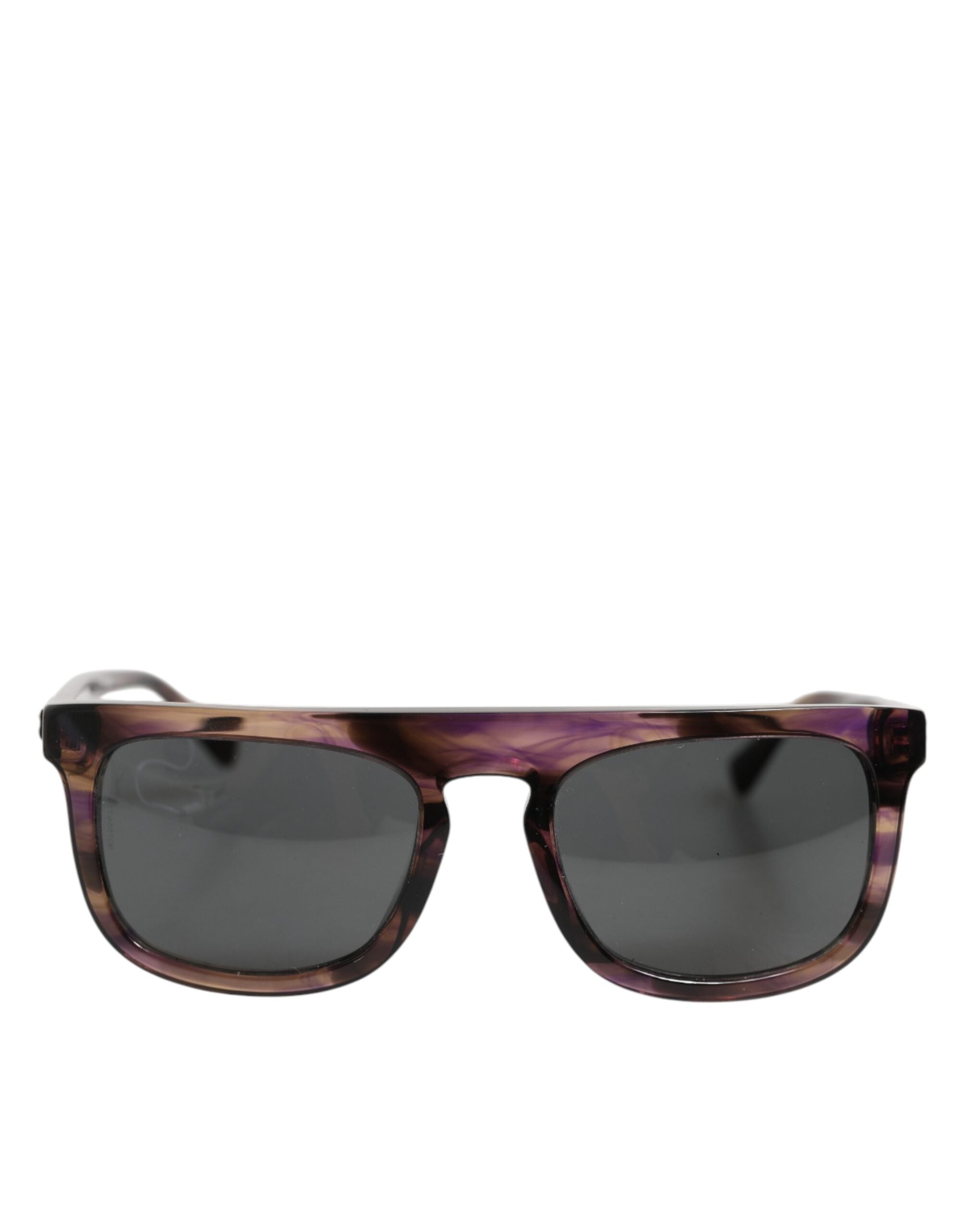 Dg4390f Havana Full Rim Acetate Round Lenses Sunglasses Brown 100
