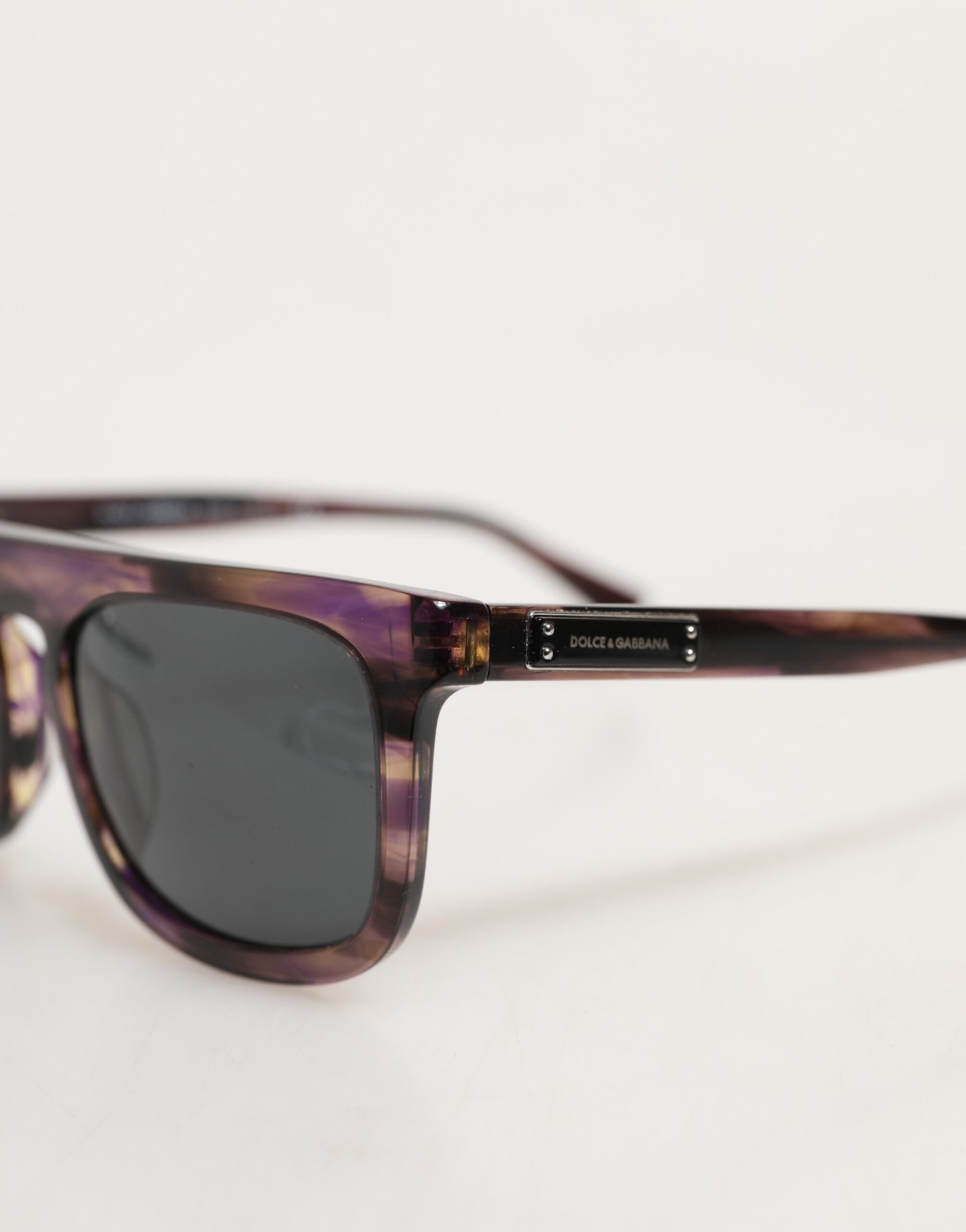 Dg4390f Havana Full Rim Acetate Round Lenses Sunglasses Brown 100
