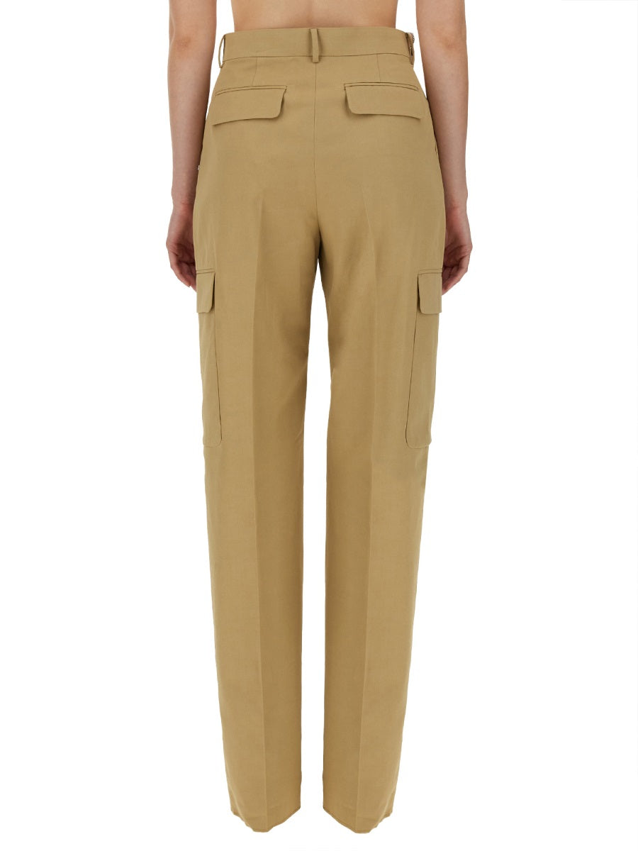 Jacopp Pants Beige Viscose Cotton Trousers