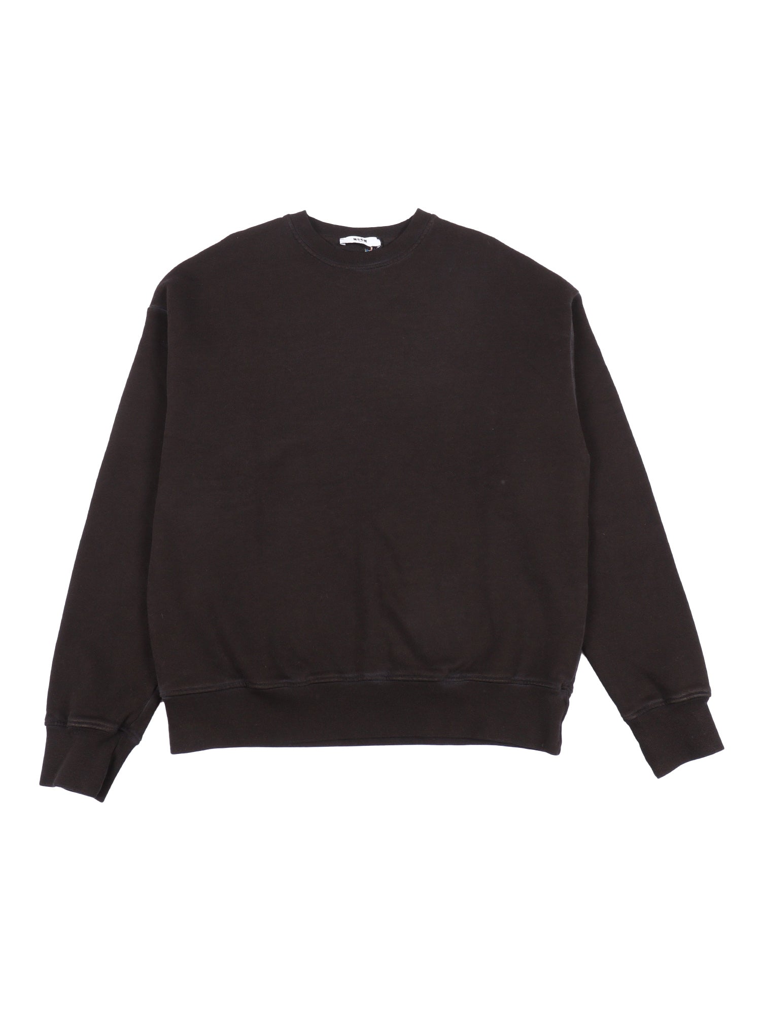 Washed Sweatshirt Boy Black Cotton