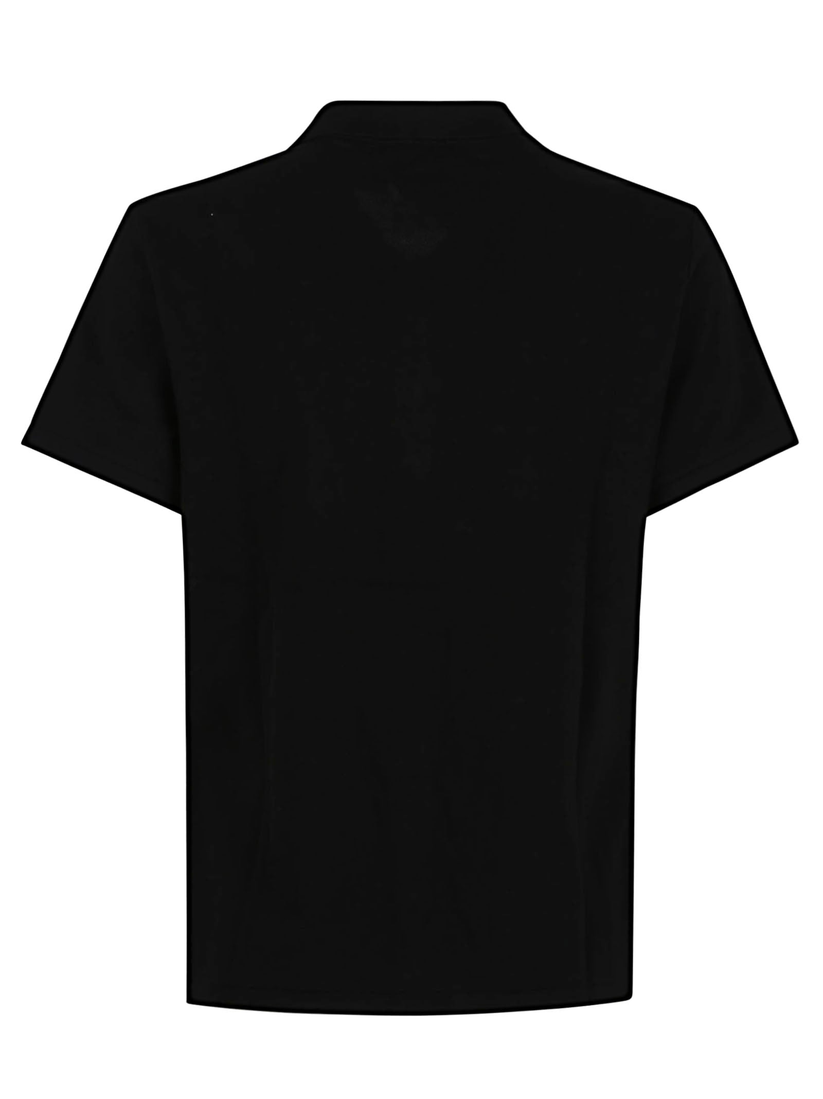 Ss Msh Bt Pl-Short Sleeve-Polo Shirt Black Cotton Elastane T-shirt