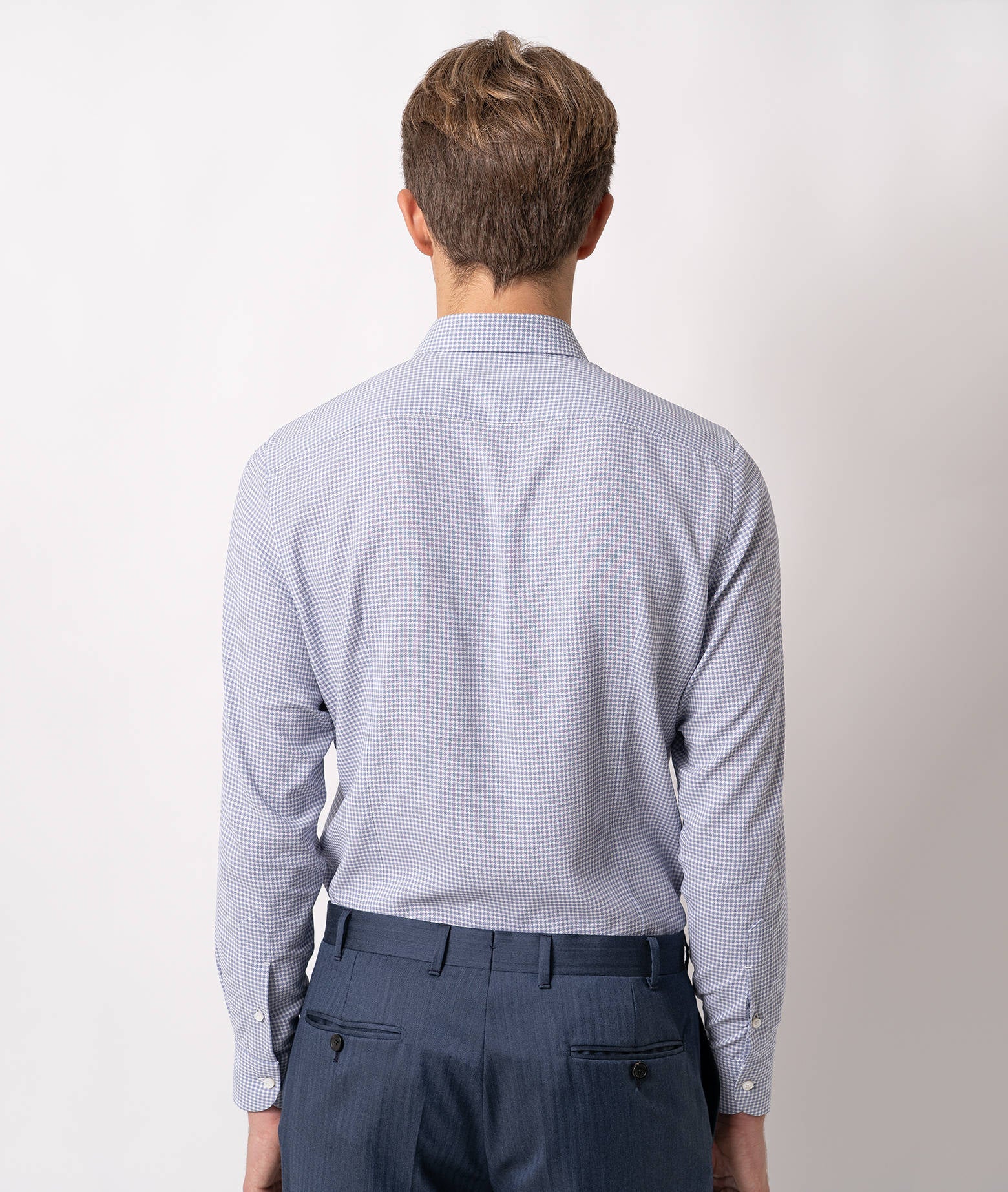 Tailored Cotton Shirt Tribeca Lightblue Hand Made
