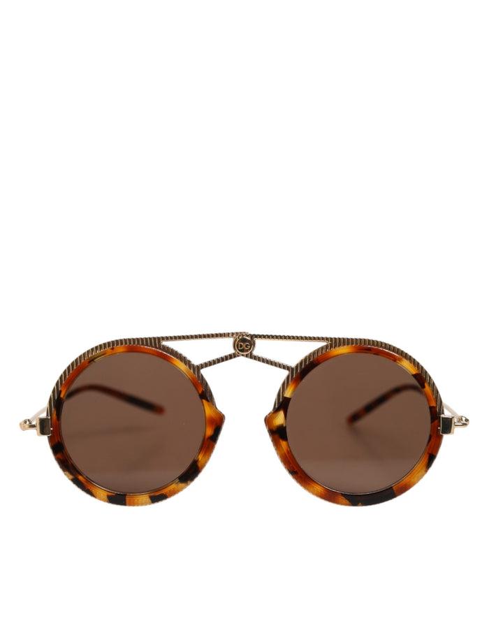 Gold Havana Frame Dg Fatto A Mano Eyewea Sunglasses
