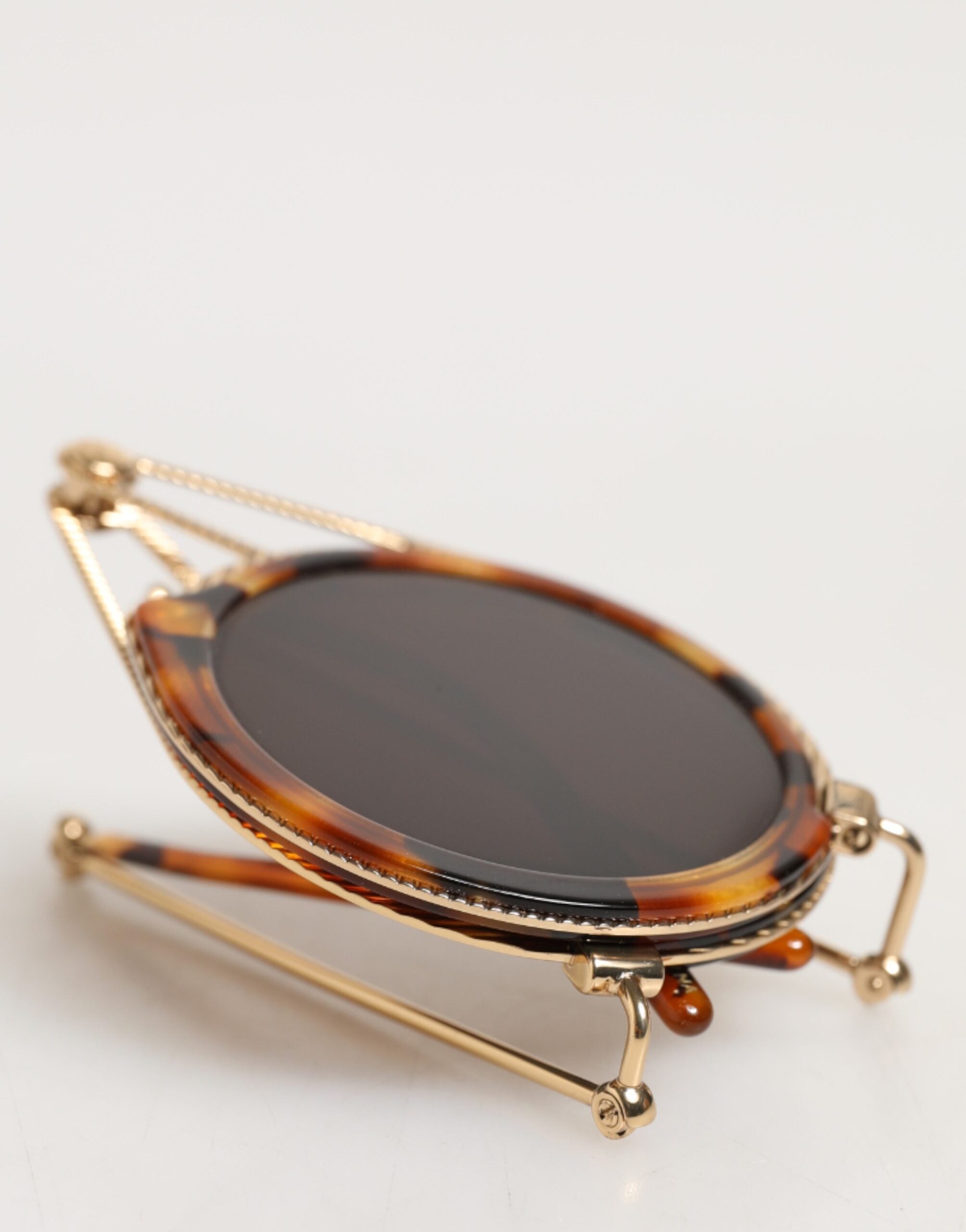 Gold Havana Frame Dg Fatto A Mano Eyewea Sunglasses