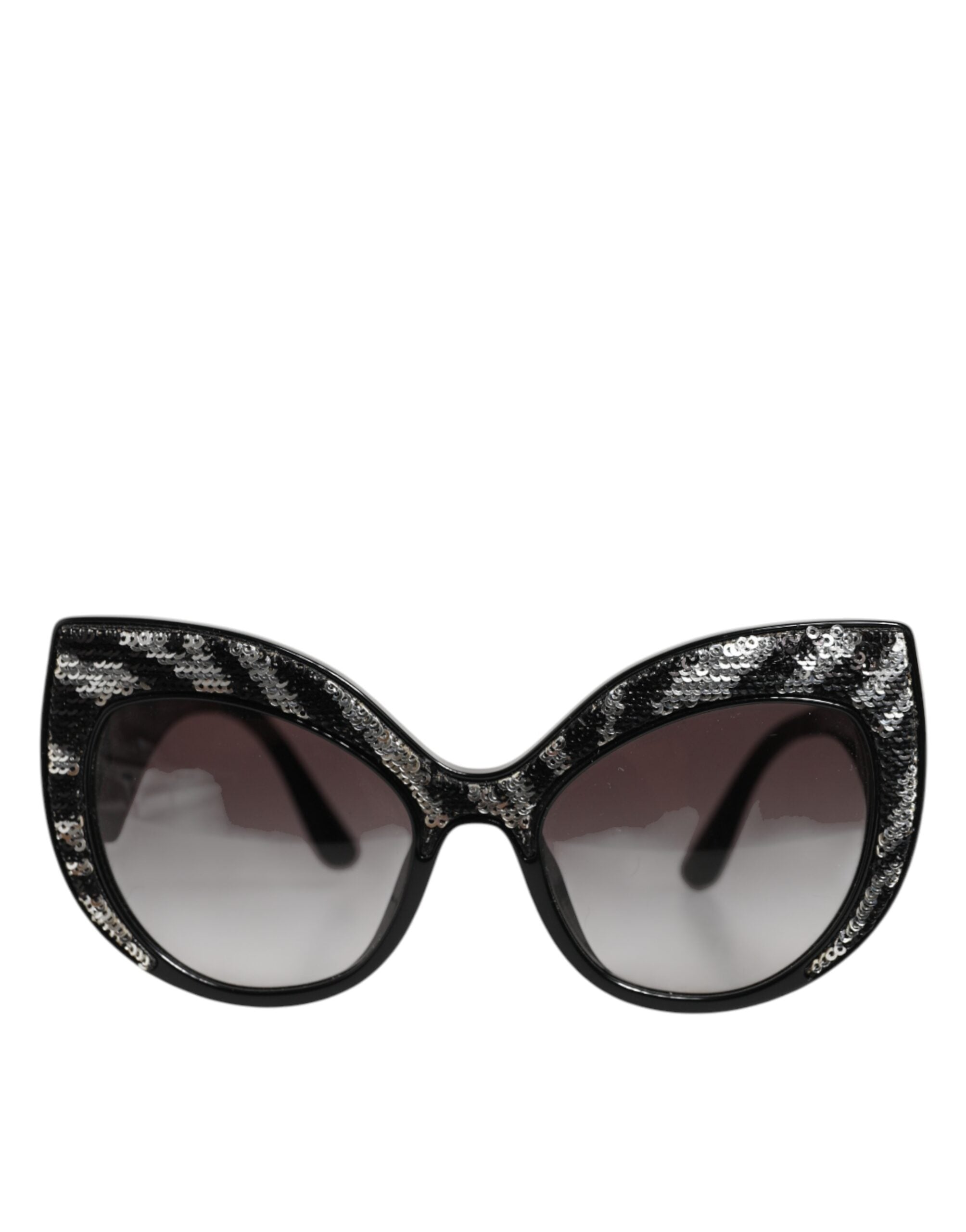 Black Silver Sequin Butterfly Polarized Sunglasses | 100