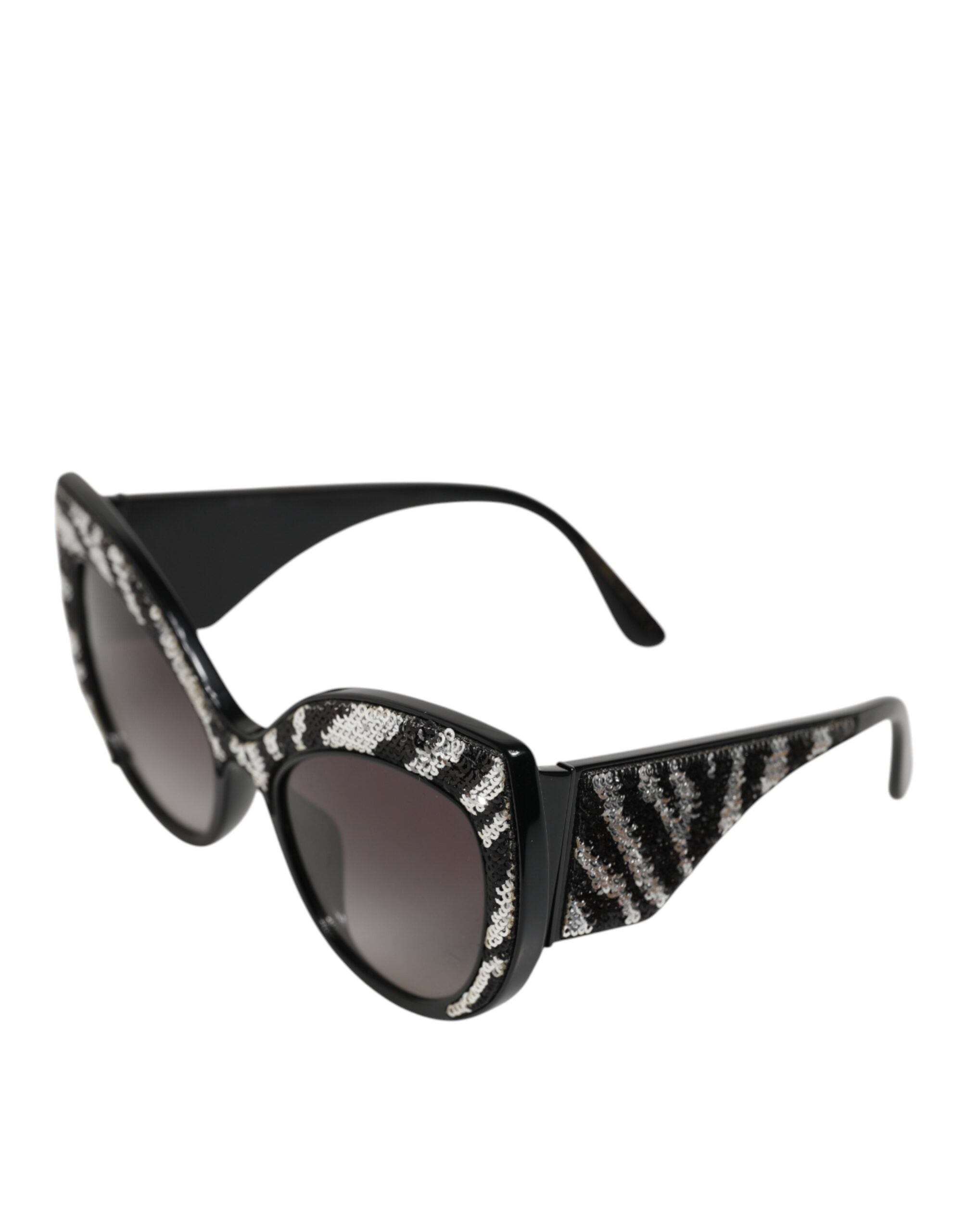 Black Silver Sequin Butterfly Polarized Sunglasses | 100
