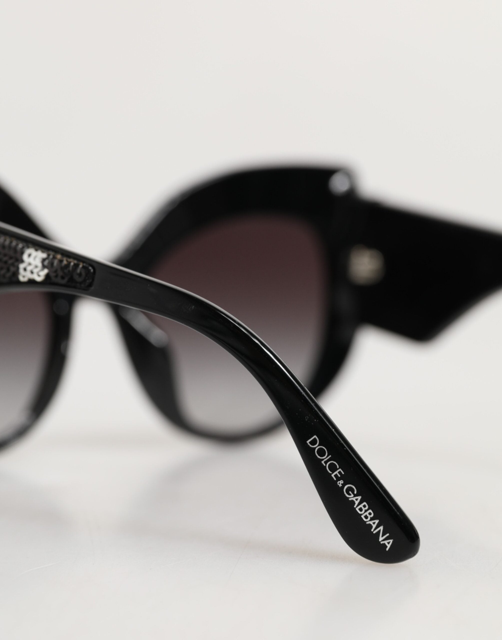 Black Silver Sequin Butterfly Polarized Sunglasses | 100
