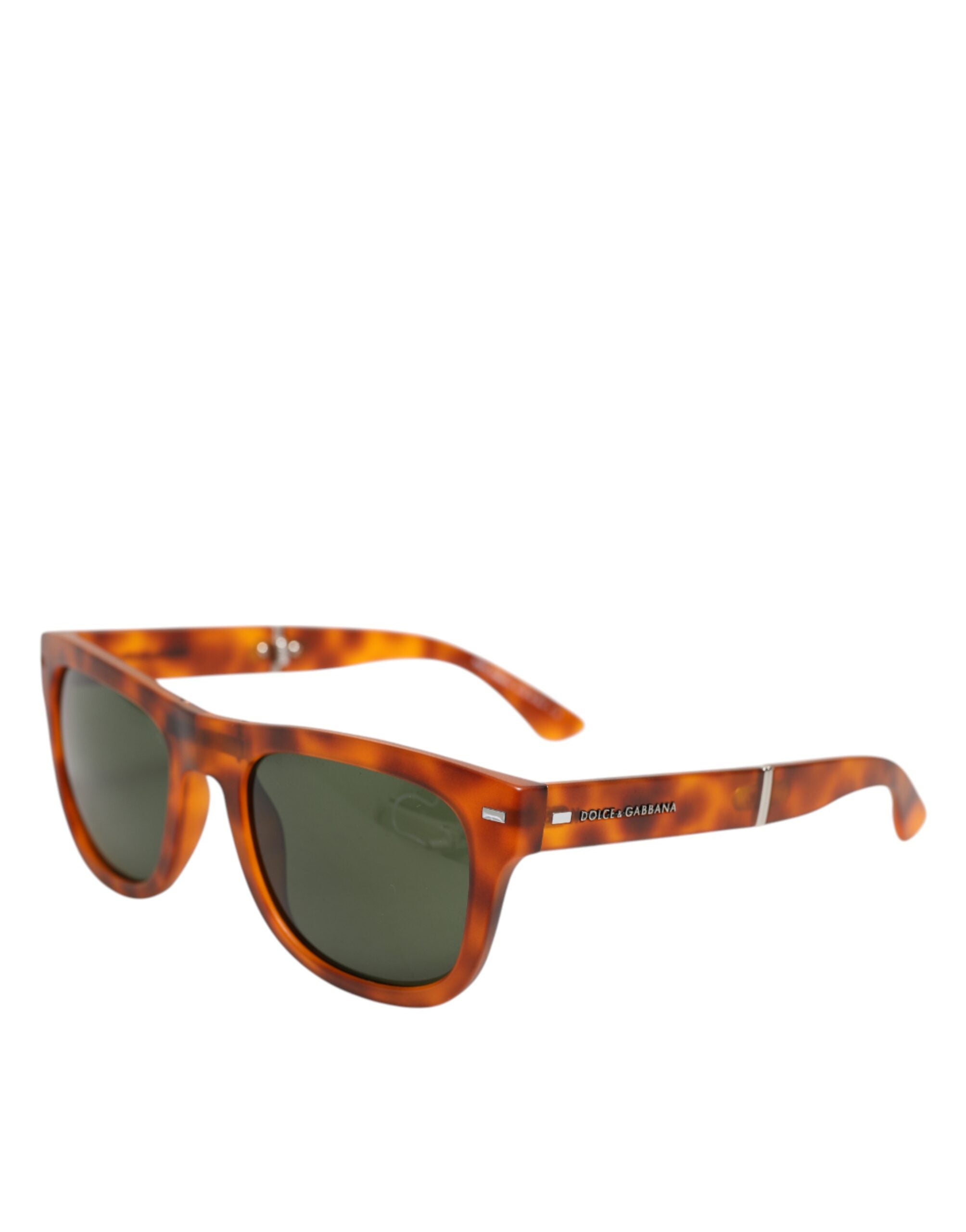 Dg6089 Havana Full Rim Round Lenses Foldable Sunglasses Brown