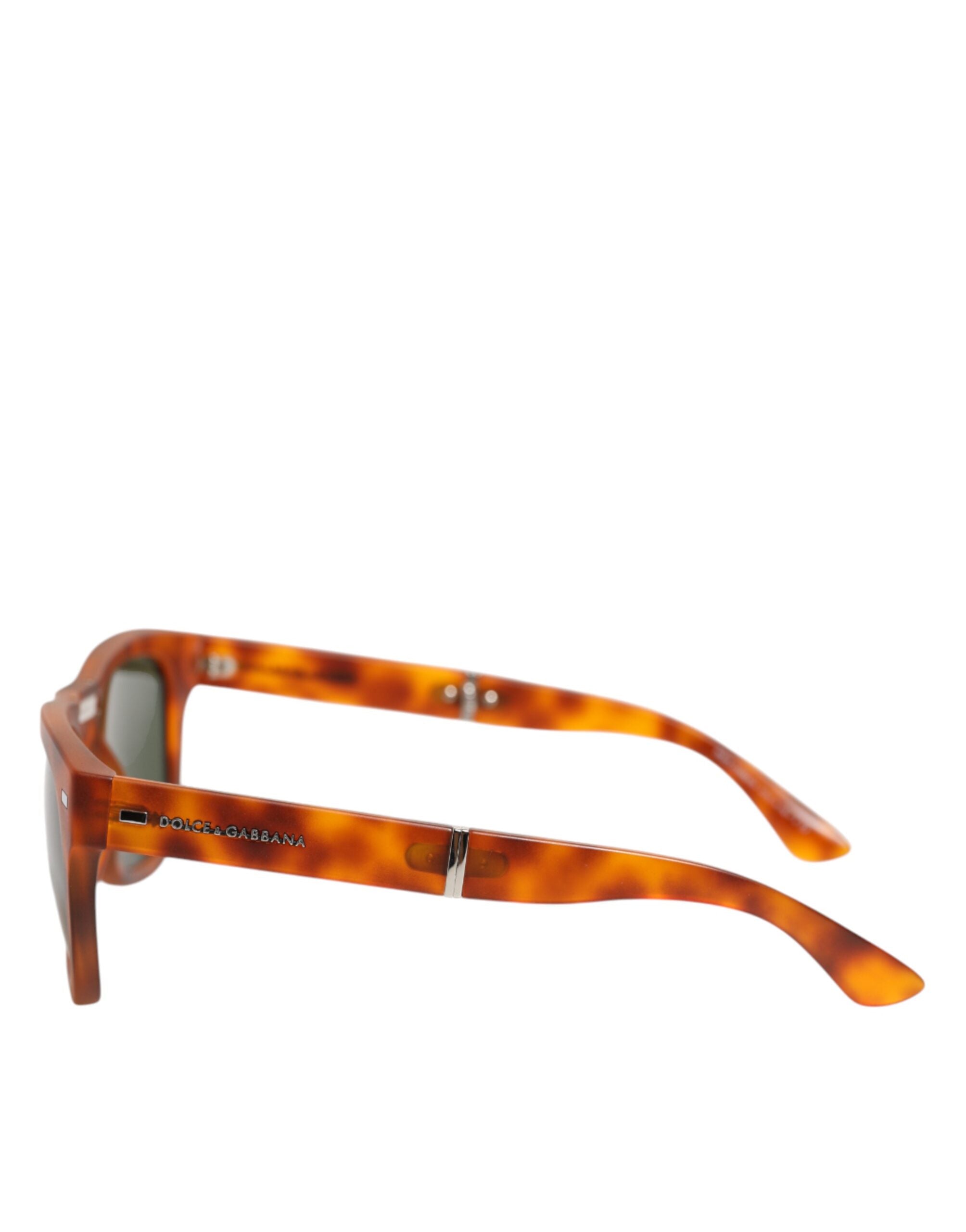 Dg6089 Havana Full Rim Round Lenses Foldable Sunglasses Brown