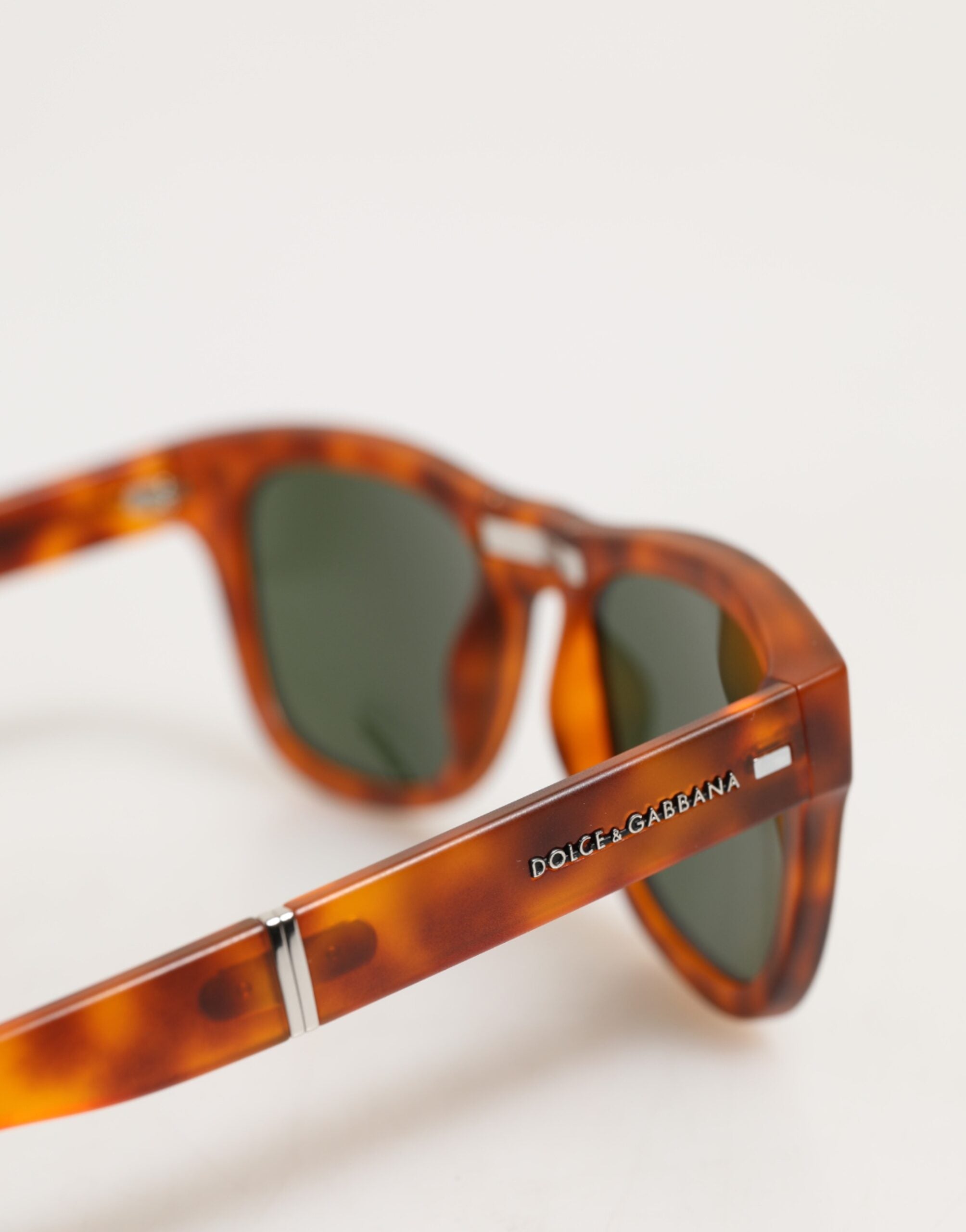 Dg6089 Havana Full Rim Round Lenses Foldable Sunglasses Brown
