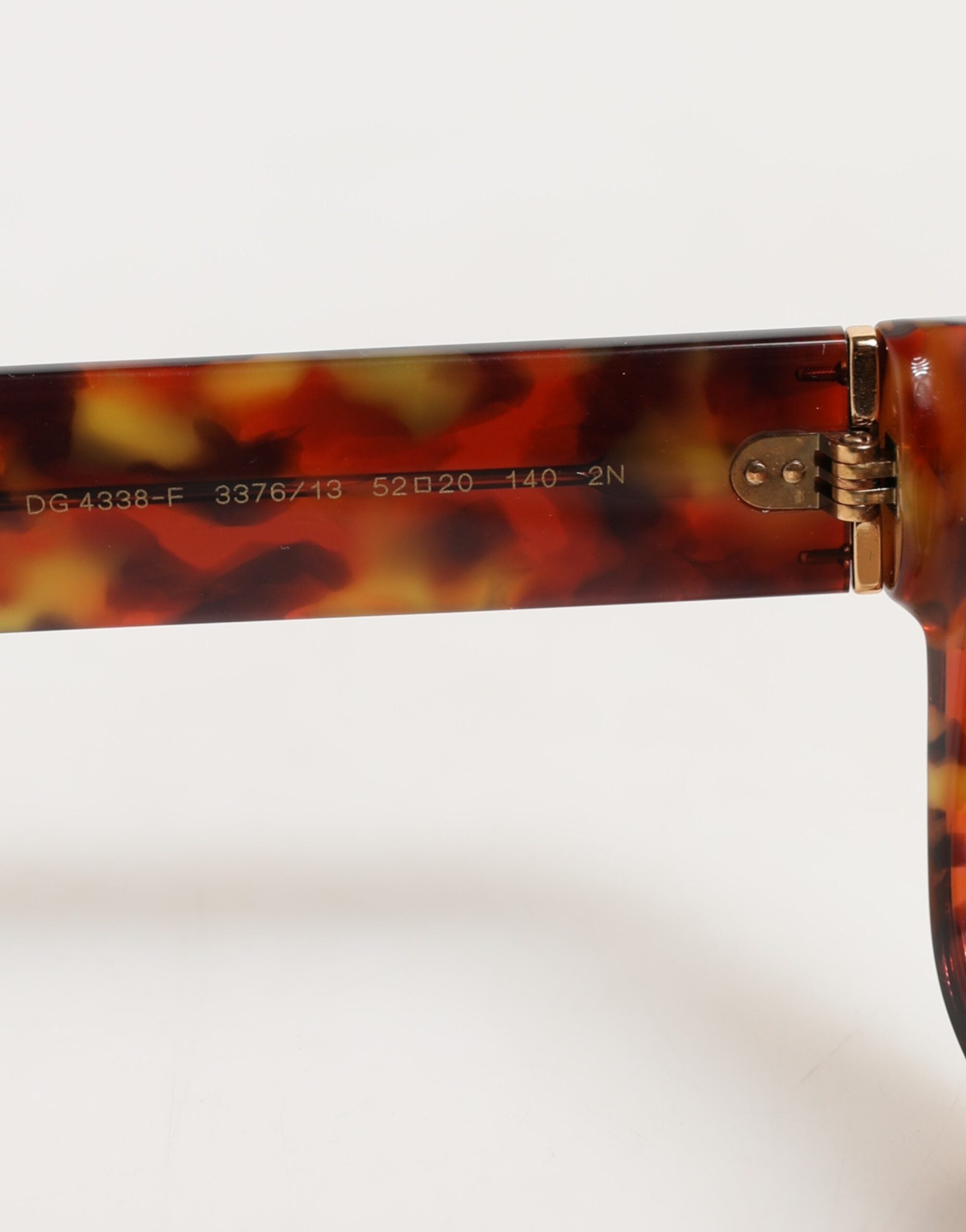 Dg4338f Brown Havana Full Rim Round Lenses Sunglasses 100