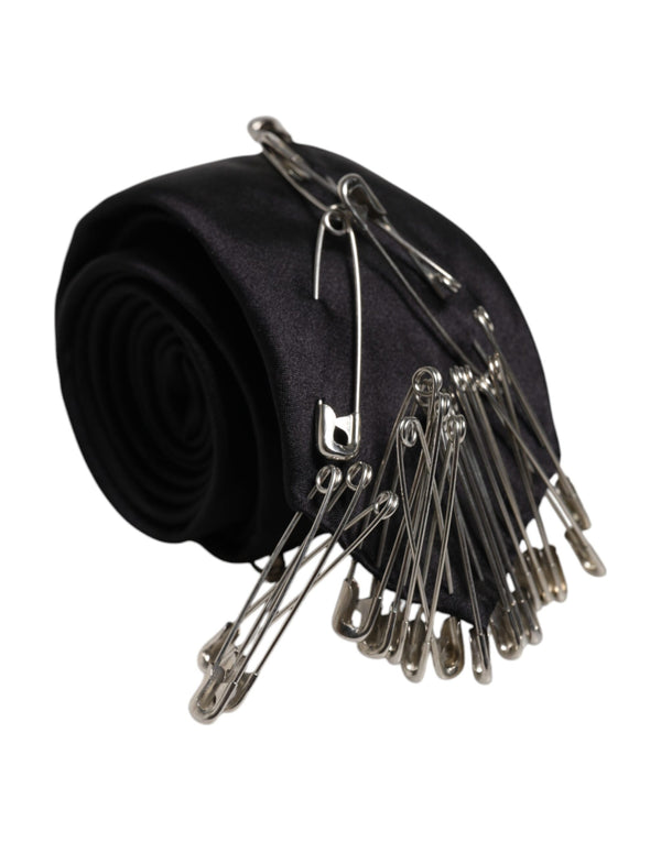 Dolce & Gabbana 100% Silk necktie in black