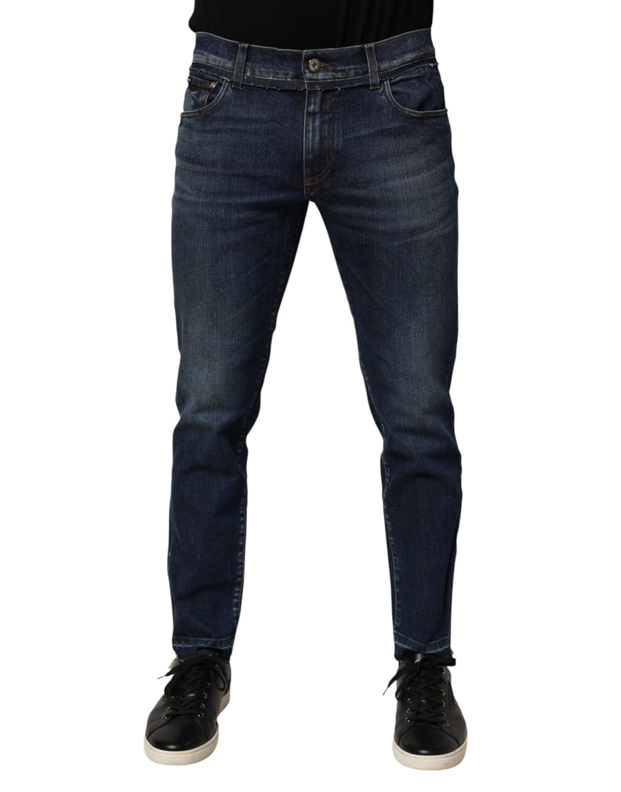 Dolce & Gabbana 93% cotton jeans in blue