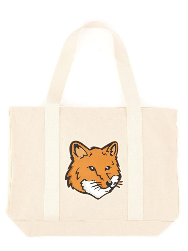 Fox Head Print Bag Powder Cotton Shoulder