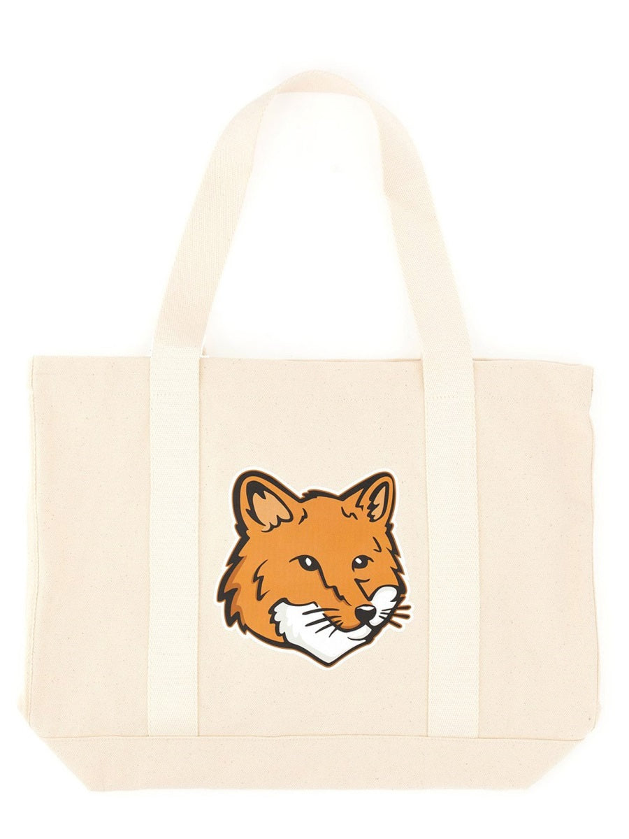 Fox Head Print Bag Powder Cotton Shoulder