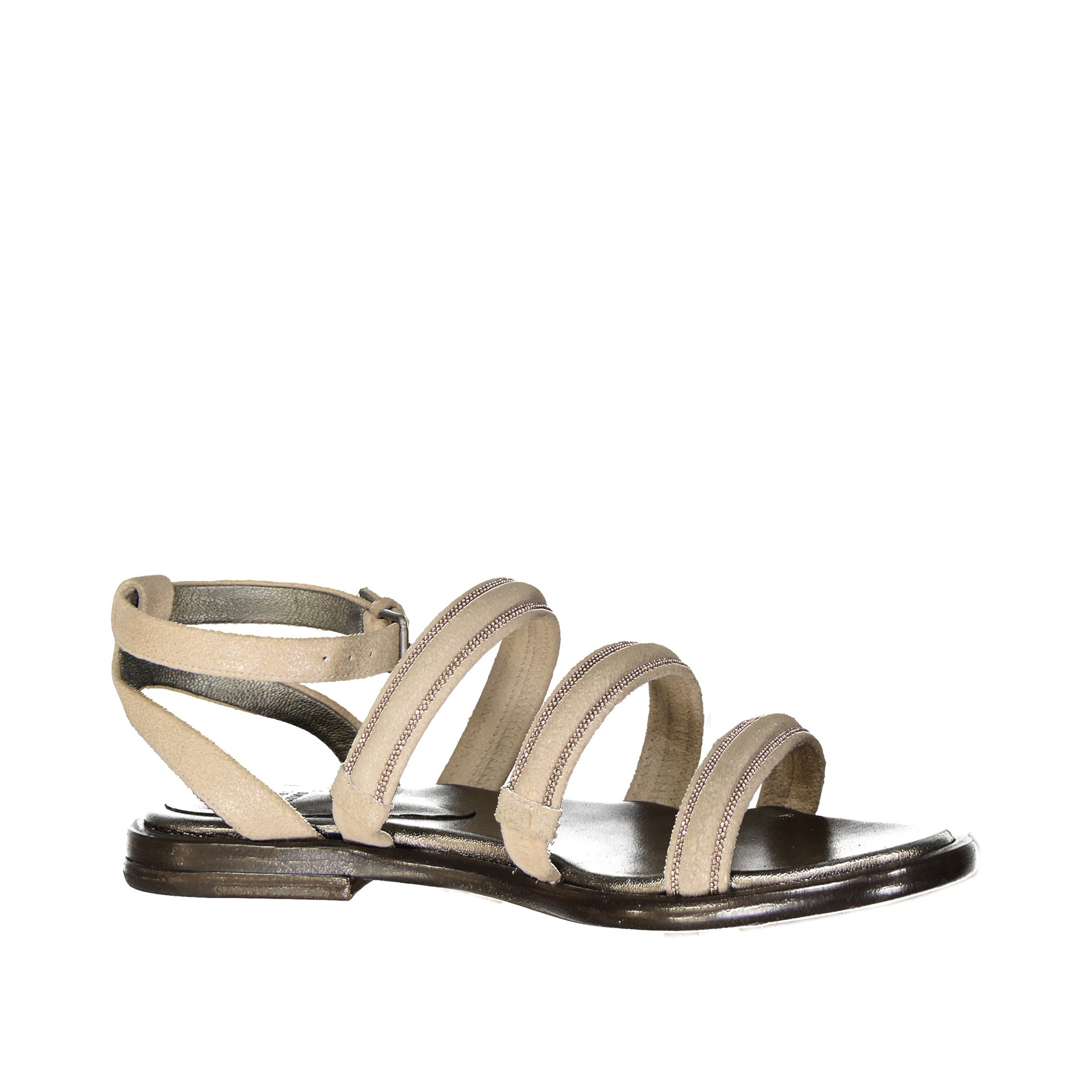 Leather Sandals Beige Calf