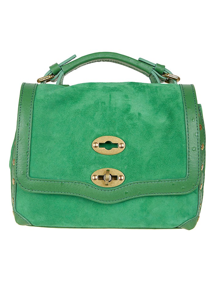 Postina Zashmere Green Lamb Skin + Internal Cotton Borsa