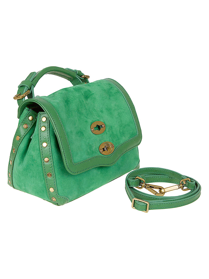 Postina Zashmere Green Lamb Skin + Internal Cotton Borsa