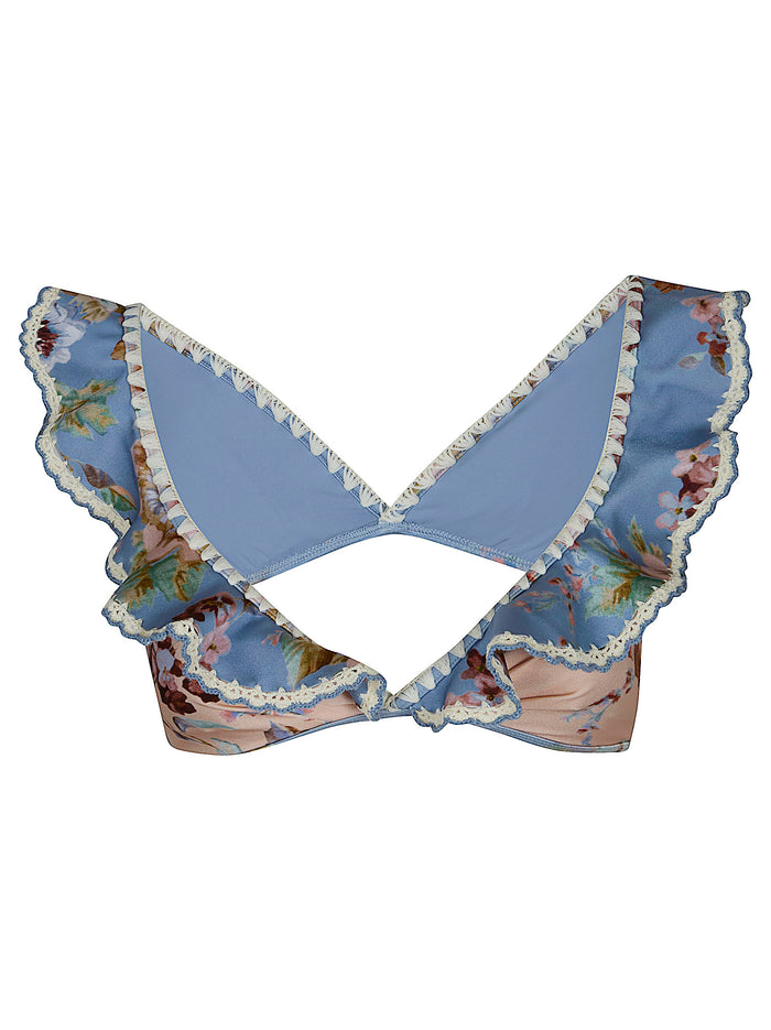 Awaken Crochet Tri Bikini Top Multicolour Polyamide Elastane Costume