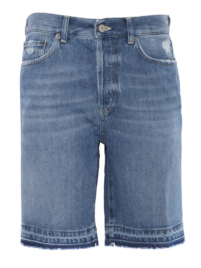 DADE ORLO SHORTS Blue Cotton