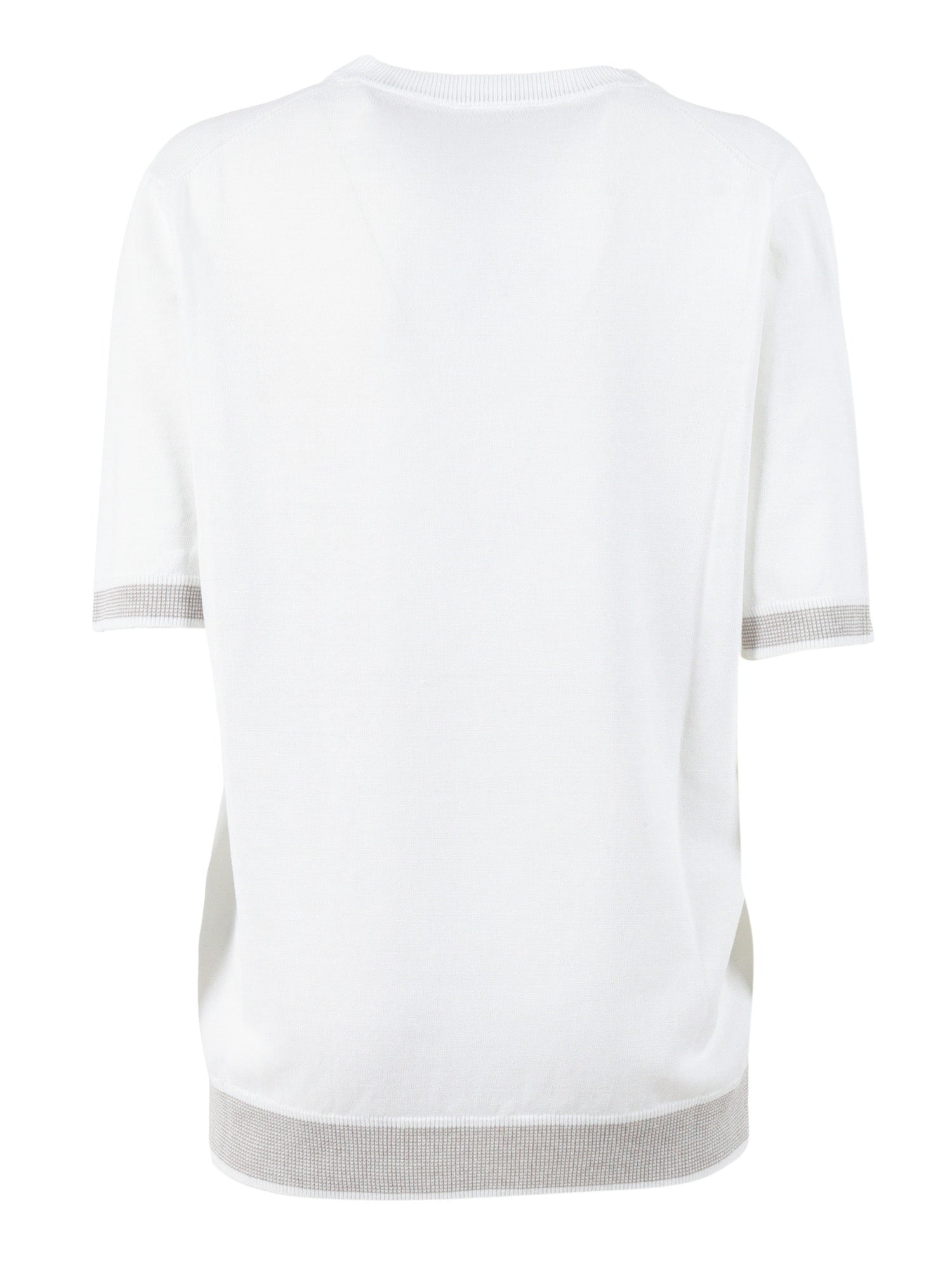 MAN SWEATER White Linen Cotton 0 % Fabric 2 Crewneck