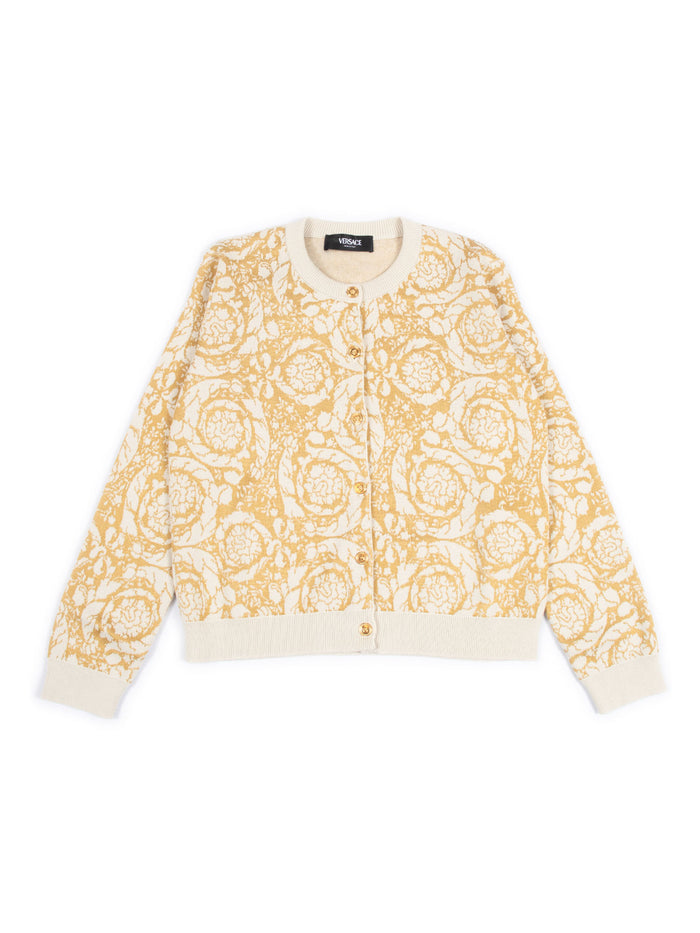 Knitwear Yellow Viscose Cotton Crewneck