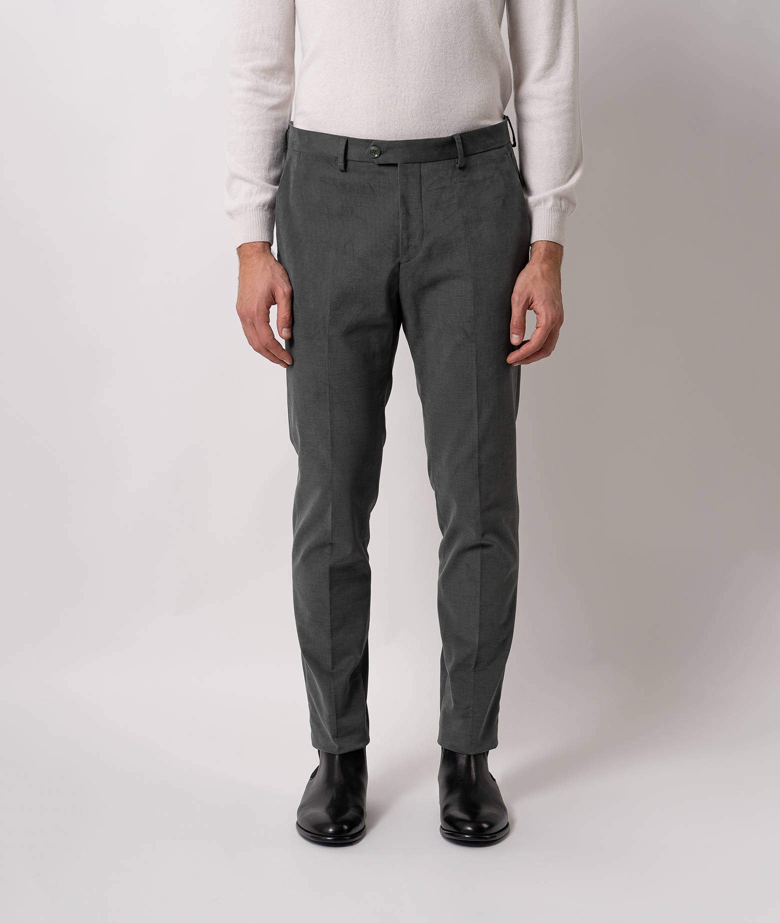 Cotton Chino Megeve Olive Sportswear Trousers