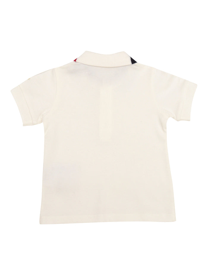 Ss Polo Beige Elastane Cotton Shirt