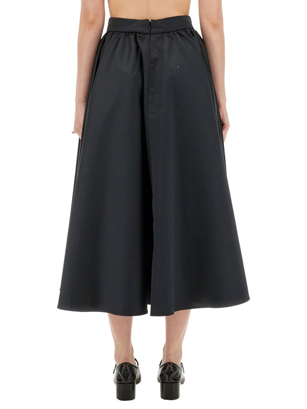Maxi Skirt Black Polyester
