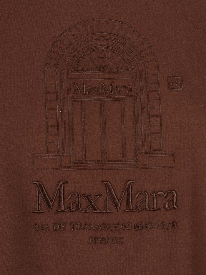 T-SHIRT Brown Cotton Short Sleeves
