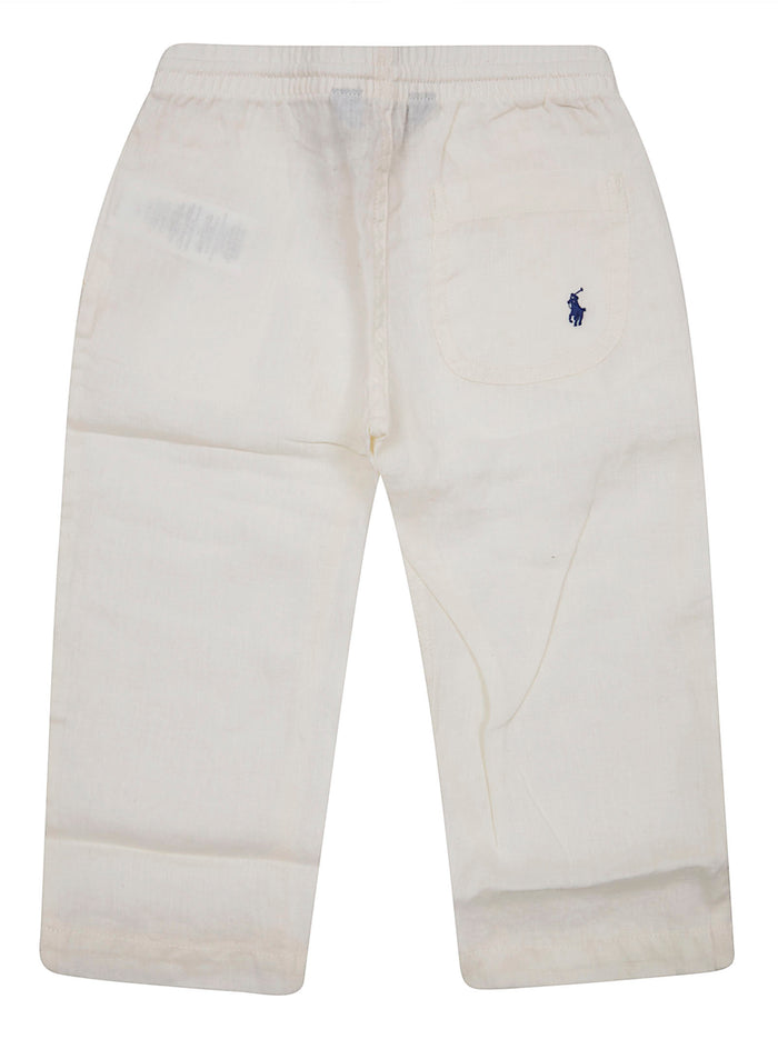 Beach Pant-pants-athletic White Linen Pantaloni