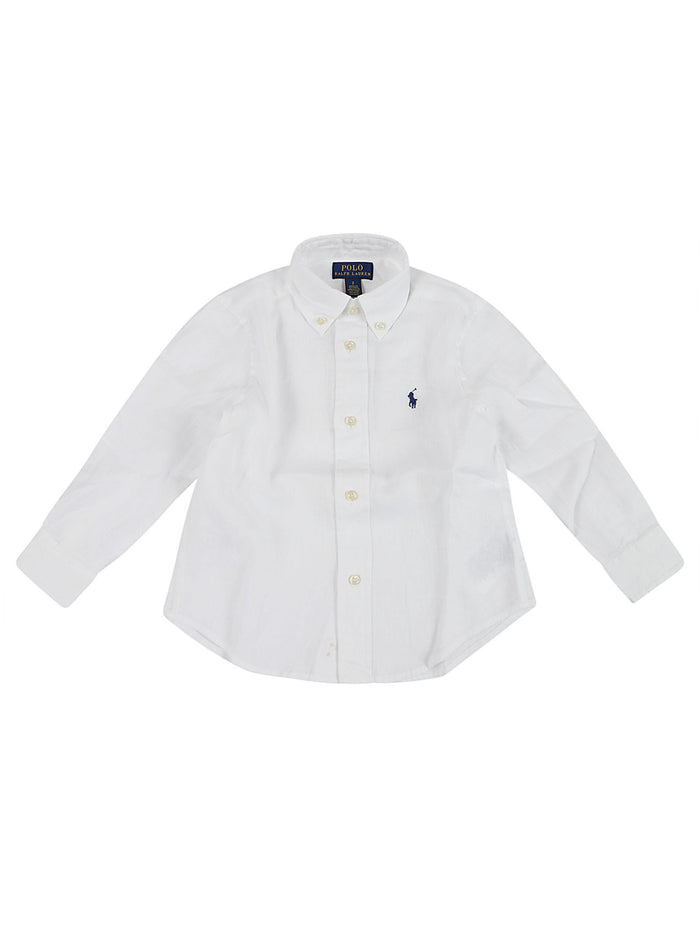 Clbdppc-shirts-sport Shirt White Linen Camicia