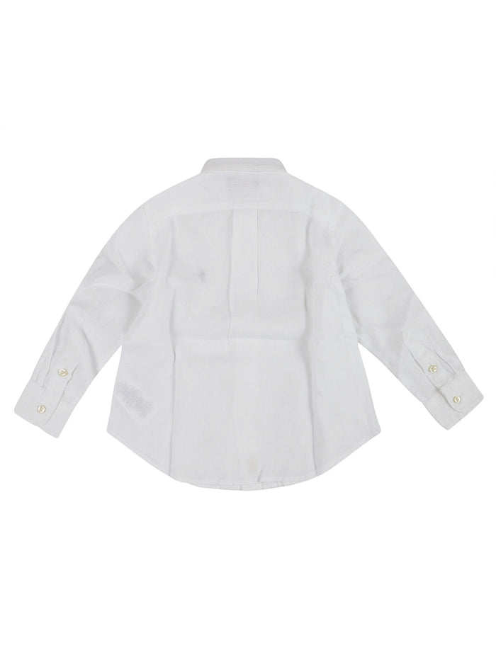 Clbdppc-shirts-sport Shirt White Linen Camicia