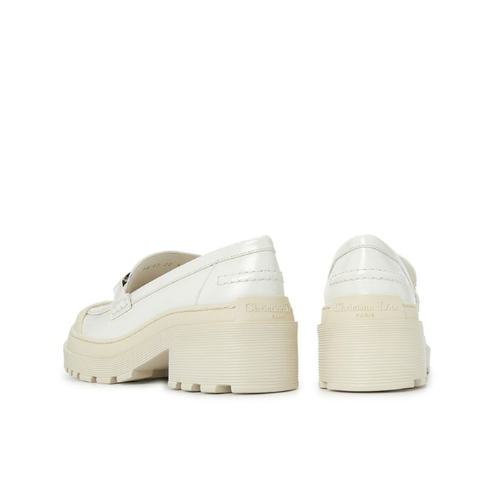 Leather Loafers White Calf
