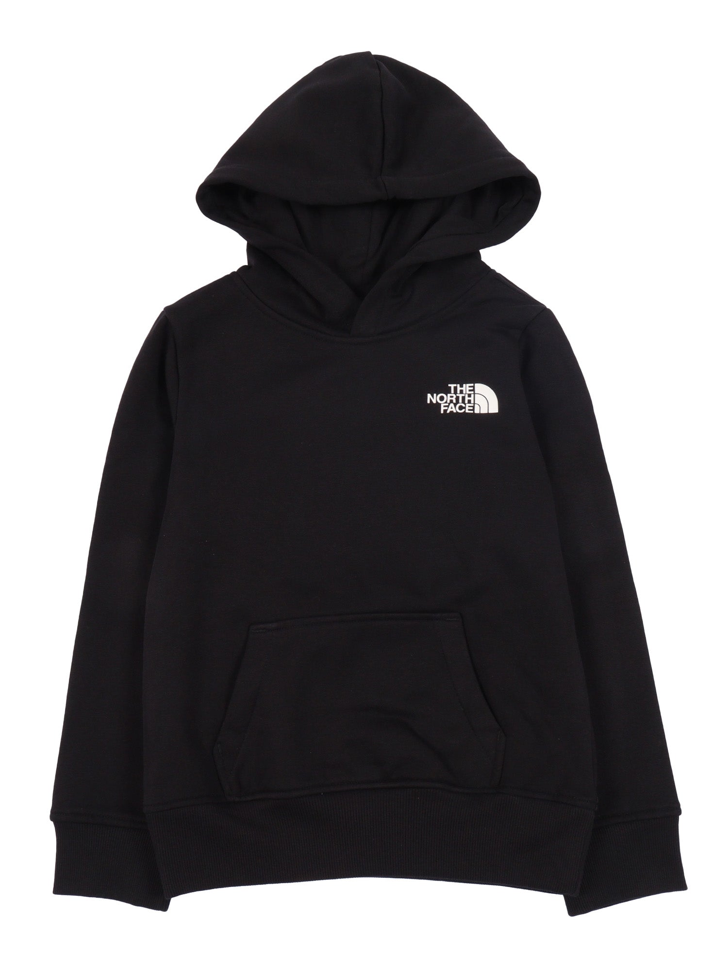 Teen Box Nse Regular Hoodie Tnf Black Cotton Recycled Polyester Sweatshirt