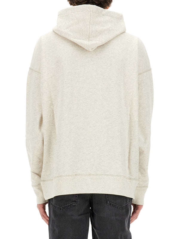 Sweatshirt Grey With Cotton Blend Sweatshirts