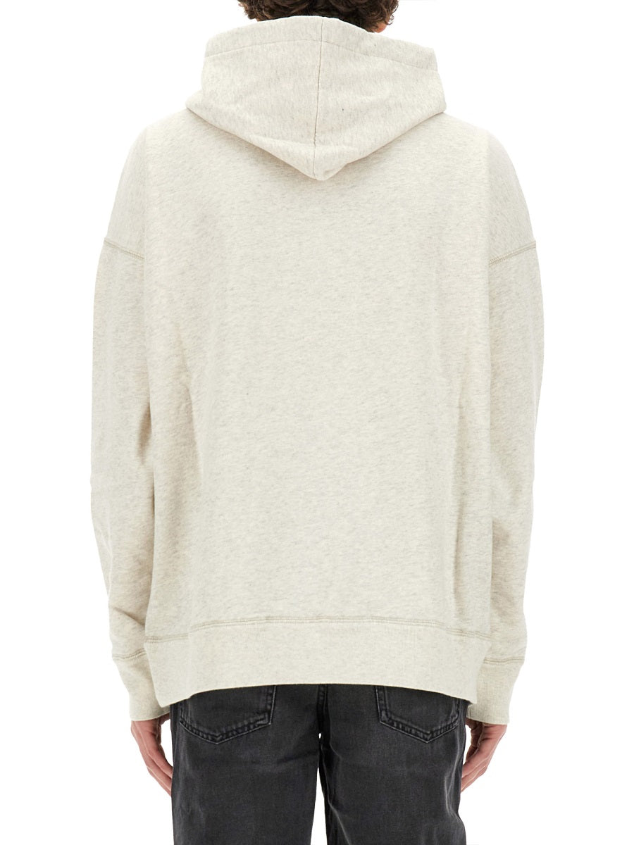 Sweatshirt Grey With Cotton Blend Sweatshirts