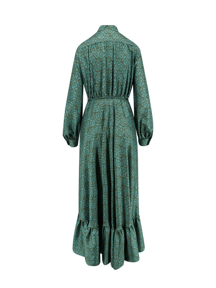Max Mara Dresses Green Seta