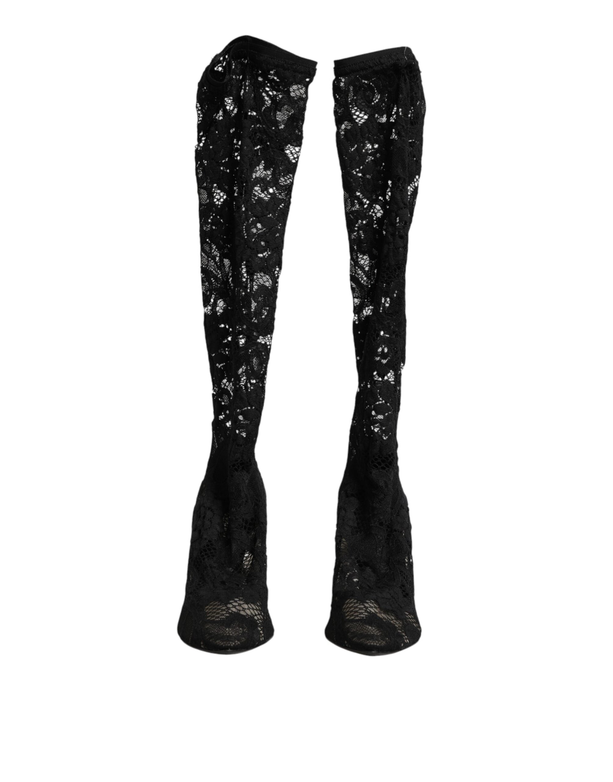 Dolce & Gabbana 15% Elastane boot in black