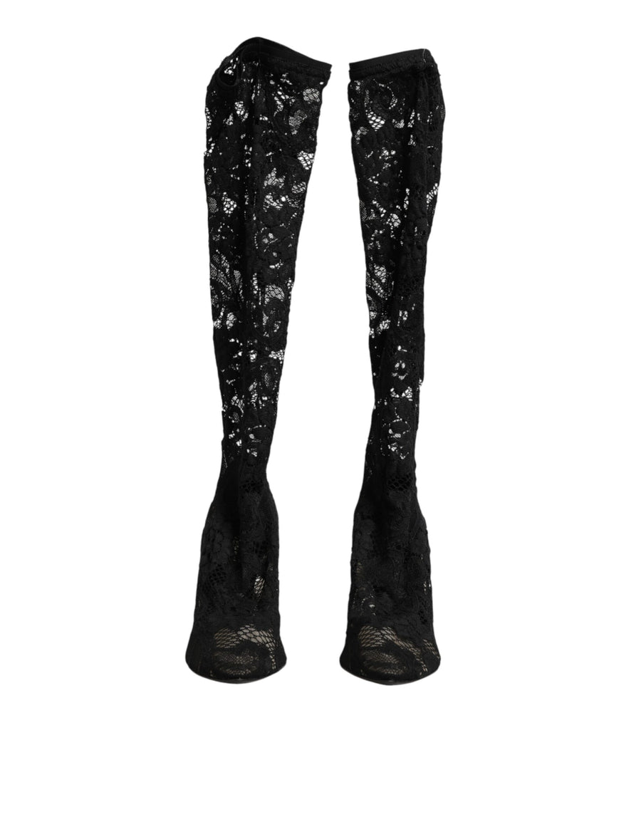 Dolce & Gabbana 15% Elastane boot in black