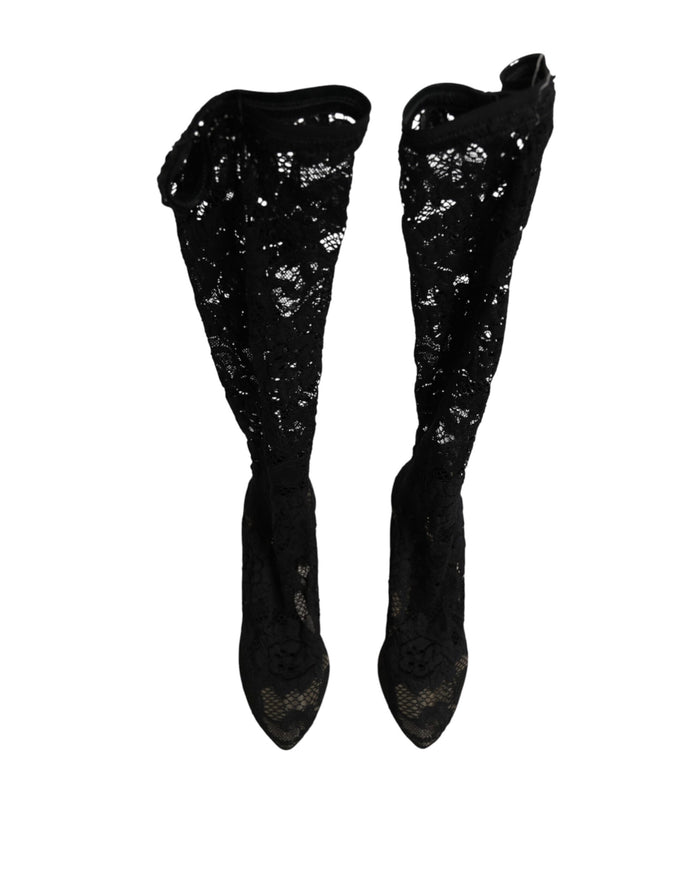 Dolce & Gabbana 15% Elastane boot in black — view 2