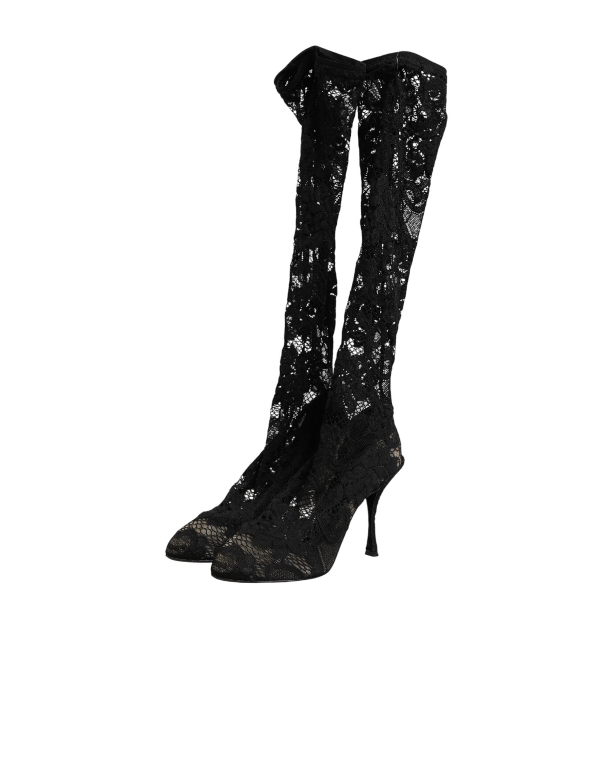 Dolce & Gabbana 15% Elastane boot in black — view 3