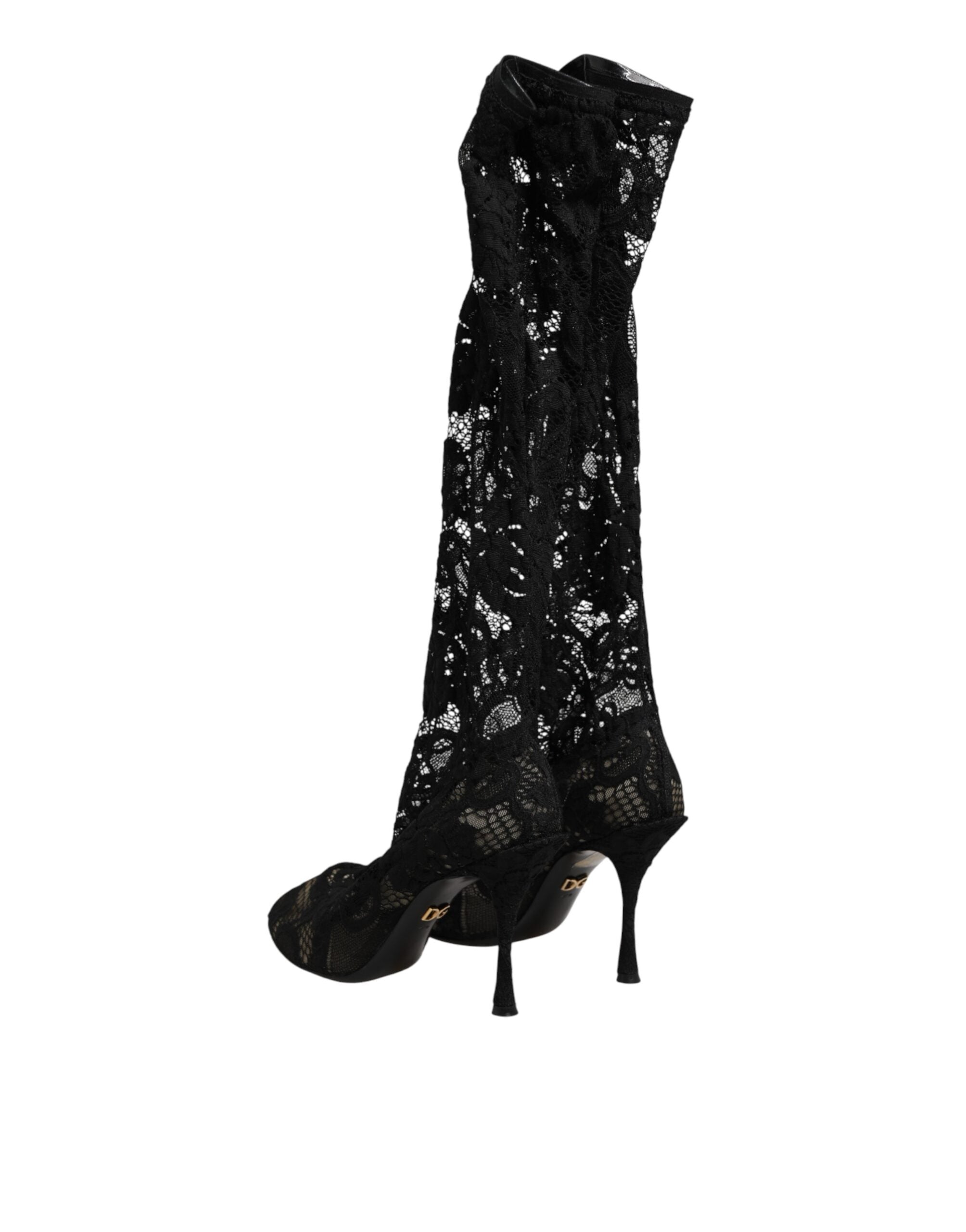 Dolce & Gabbana 15% Elastane boot in black — view 4