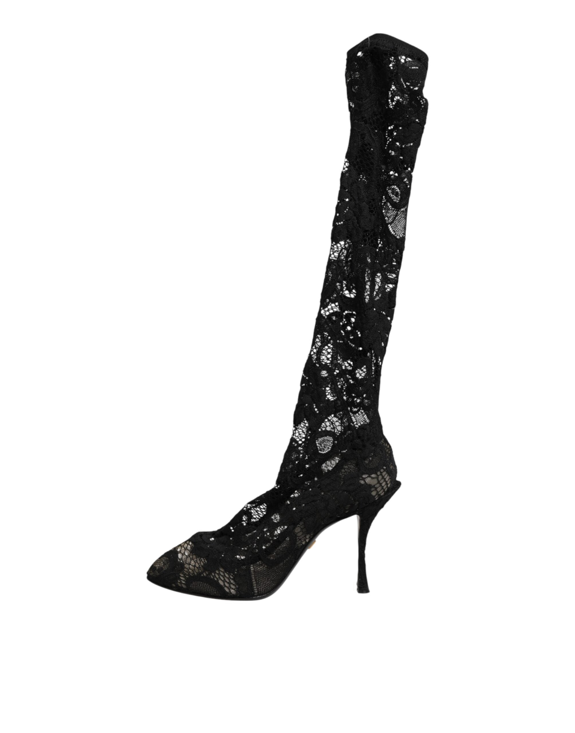 Dolce & Gabbana 15% Elastane boot in black — view 5