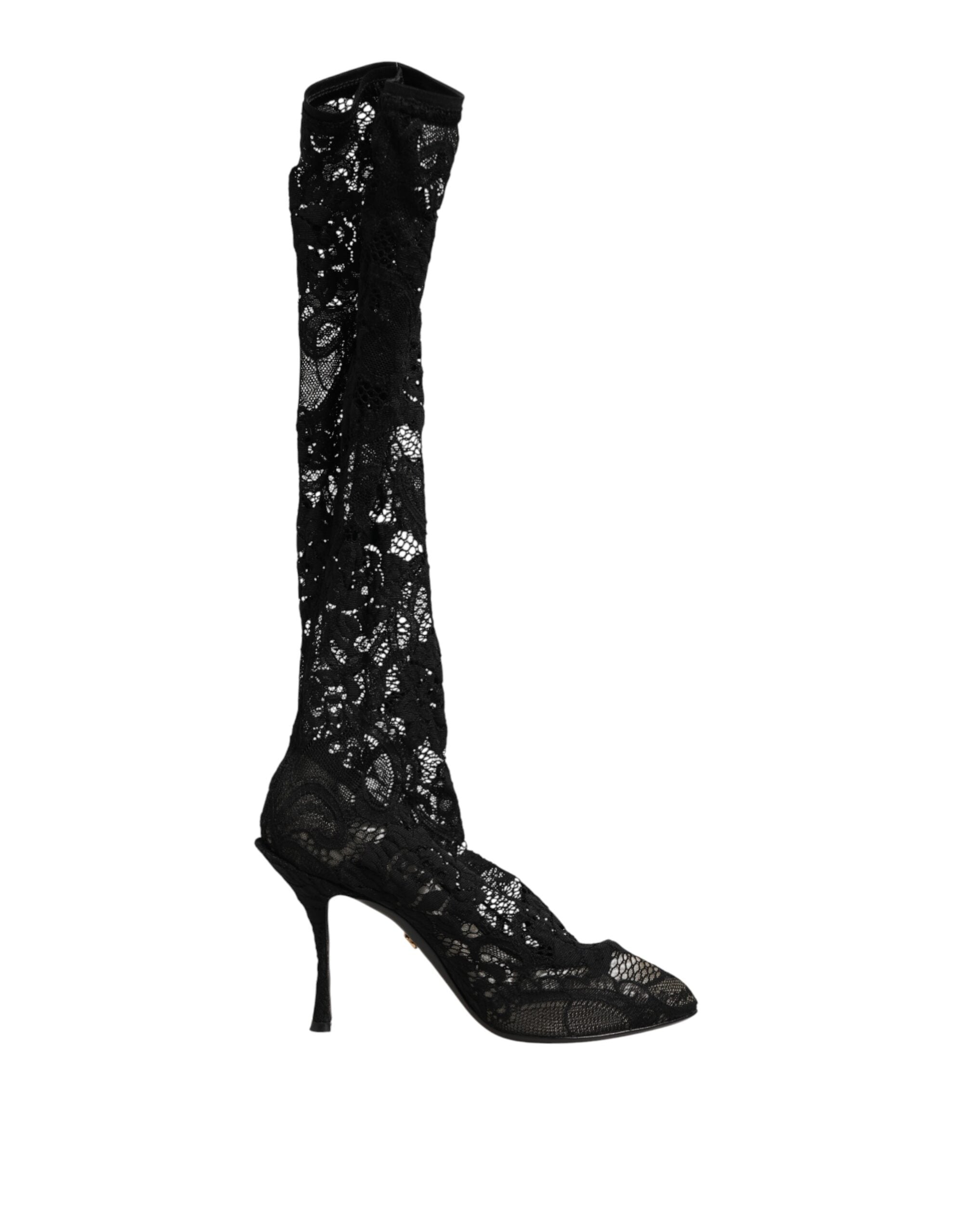 Dolce & Gabbana 15% Elastane boot in black — view 7